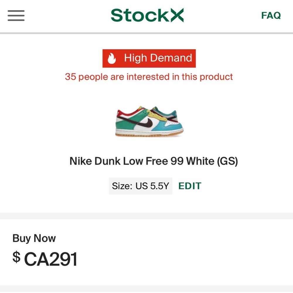 Nike Dunk Low Free 99s - Picture 5 of 5